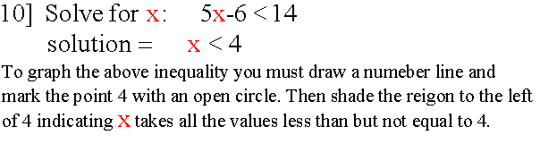 SOLUTION TO ALGEBRA SUCCESS QUESTION 10