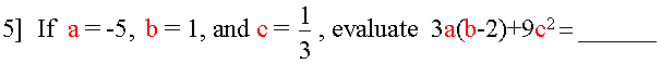 ALGEBRA SUCCESS QUESTION 5