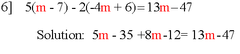 SOLUTION TO ALGEBRA SUCCESS QUESTION 6