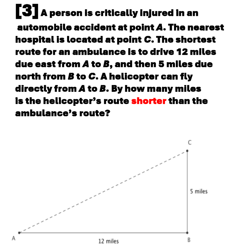 GEOMETRY SUCCESS QUESTION #3: Pythagorean Theorem