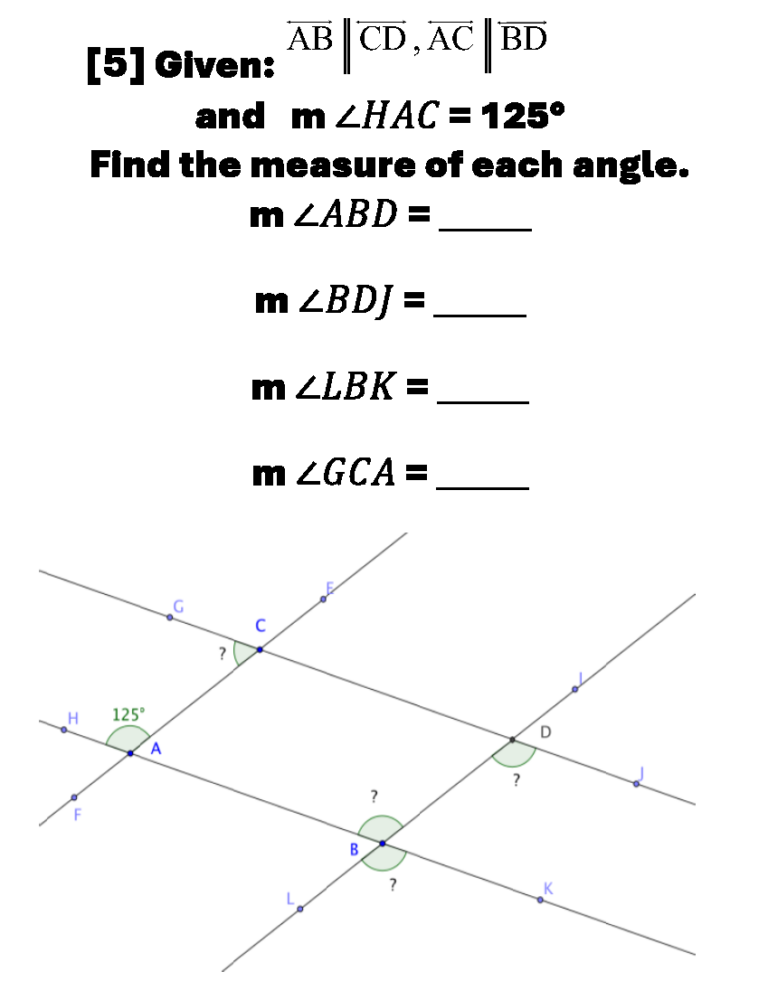 GEOMETRY SUCCESS QUESTION #5: Parallels & Transversals