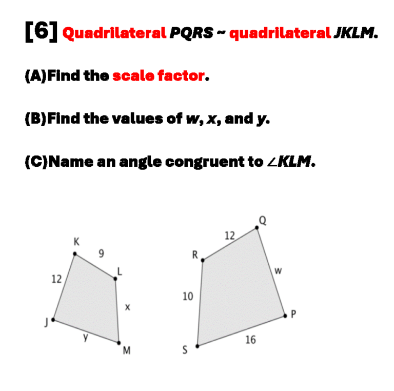 GEOMETRY SUCCESS QUESTION #6: Quadrilaterals