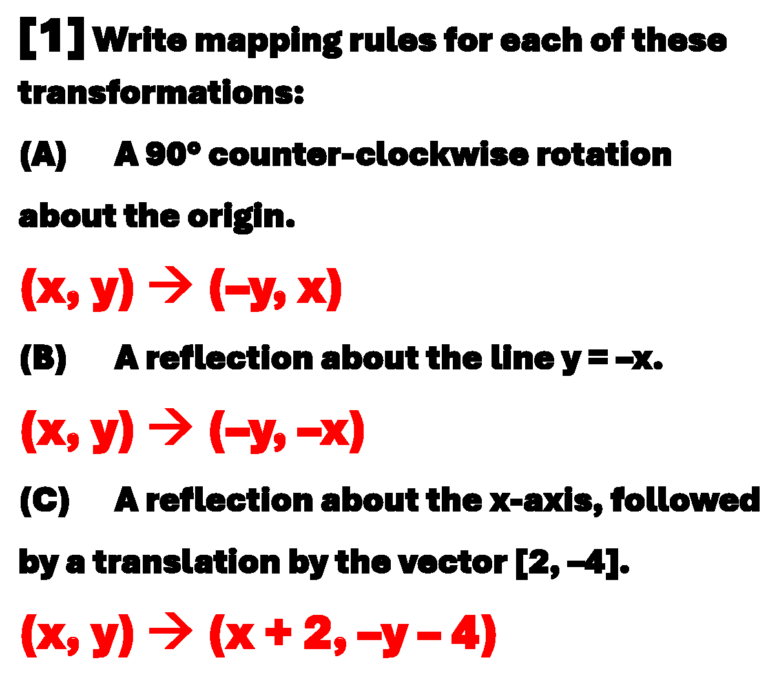 GEOMETRY SUCCESS SOLUTION TO QUESTION 1