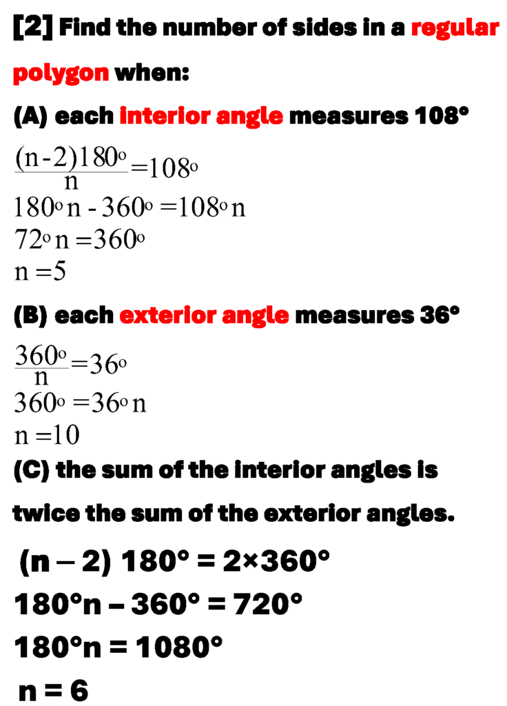 GEOMETRY SUCCESS SOLUTION TO QUESTION 2